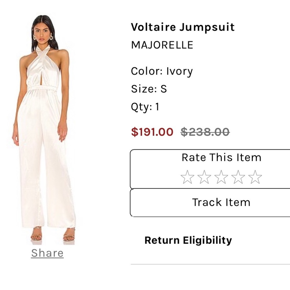 Majorelle Ivory Jumpsuit